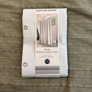 Kirkton House White PEVA Shower Curtain Liner